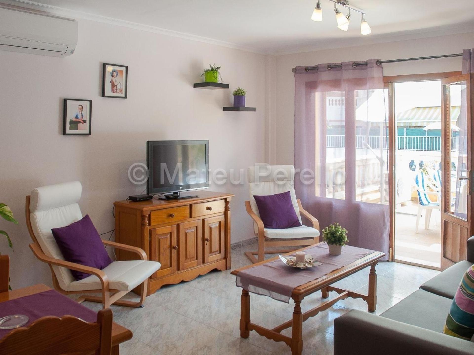 Wohnung In Son Baulo Mit Terrasse, Garten Und Grill Can Picafort  Bagian luar foto