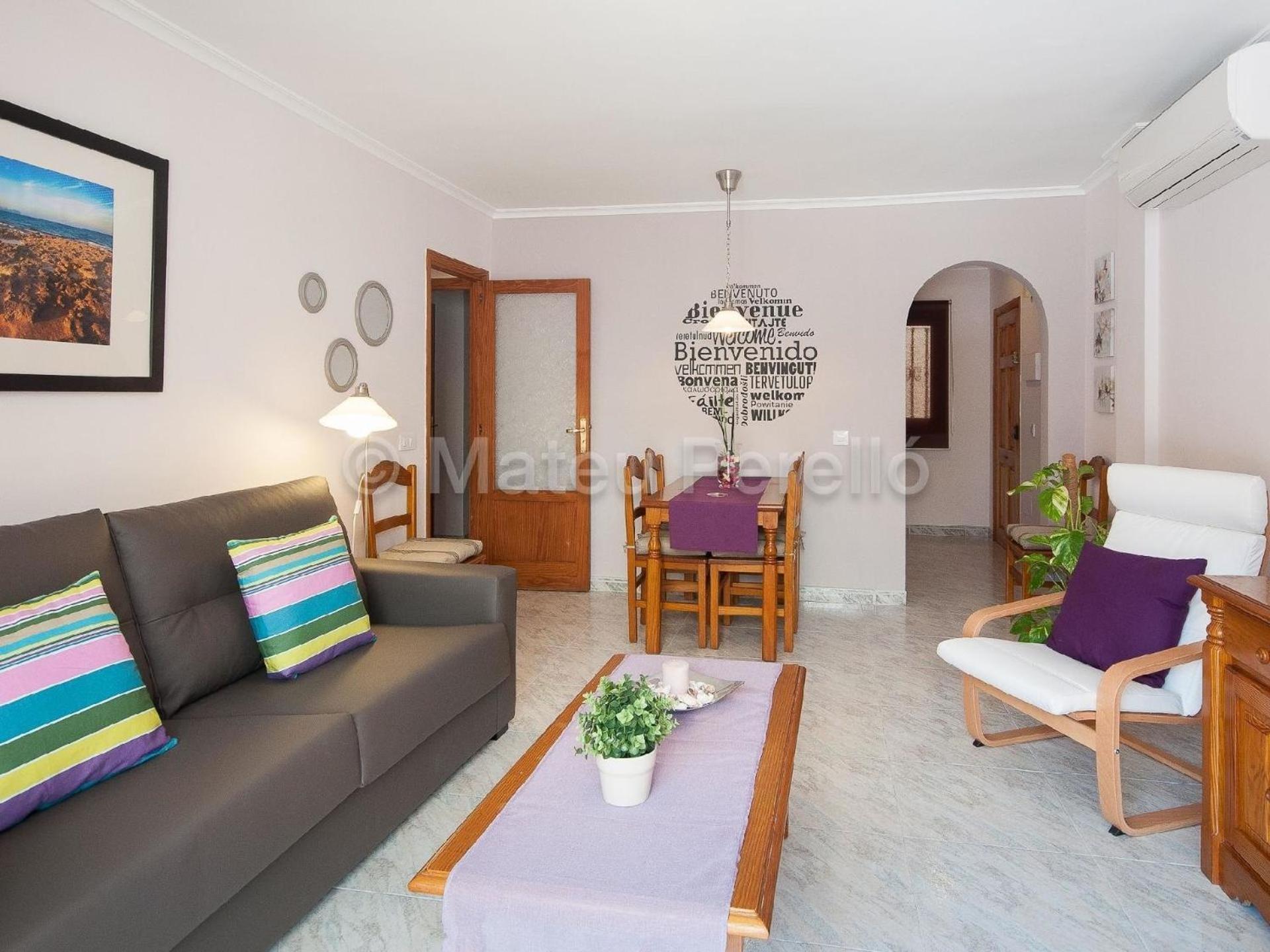 Wohnung In Son Baulo Mit Terrasse, Garten Und Grill Can Picafort  Bagian luar foto