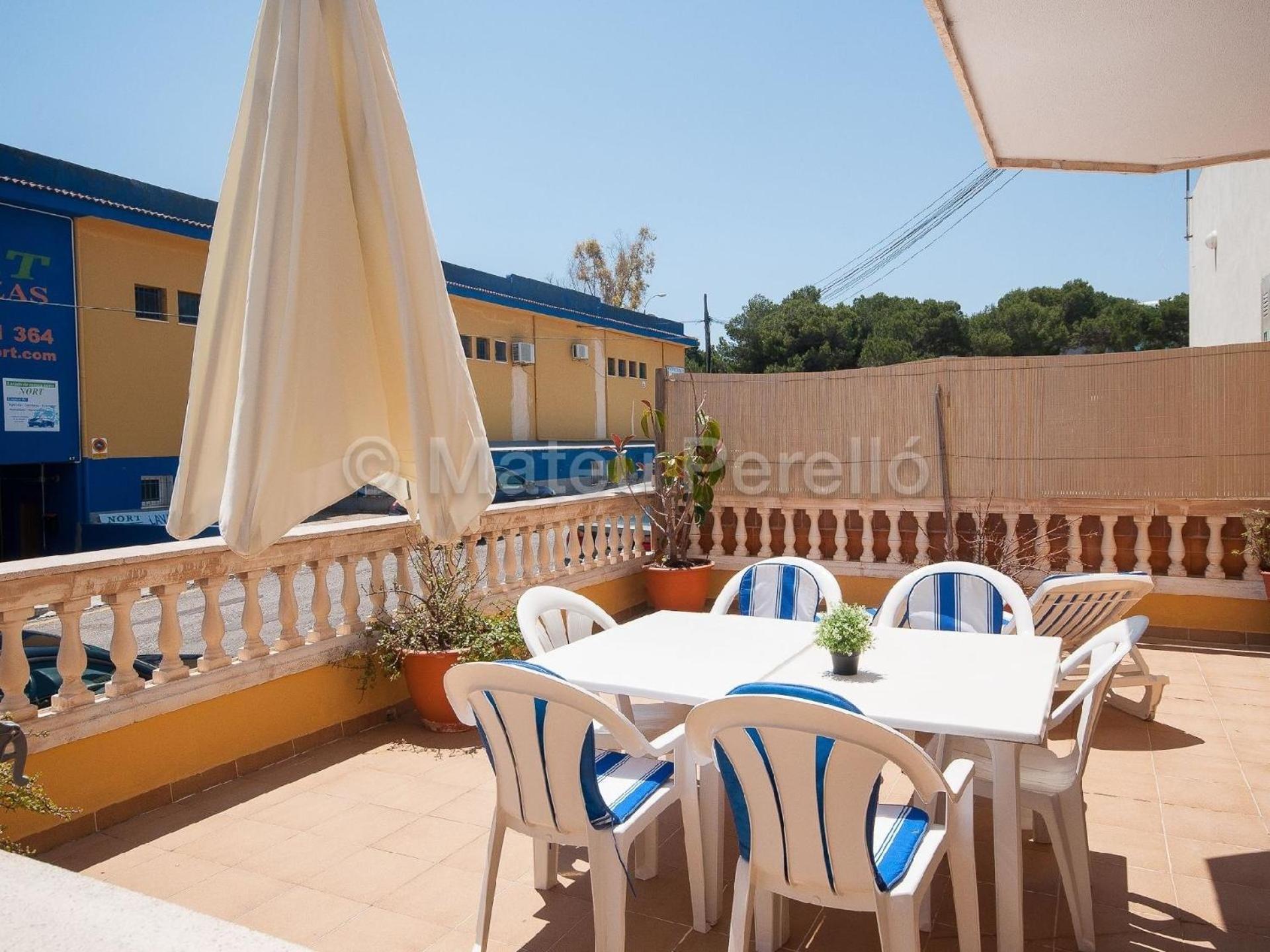 Wohnung In Son Baulo Mit Terrasse, Garten Und Grill Can Picafort  Bagian luar foto