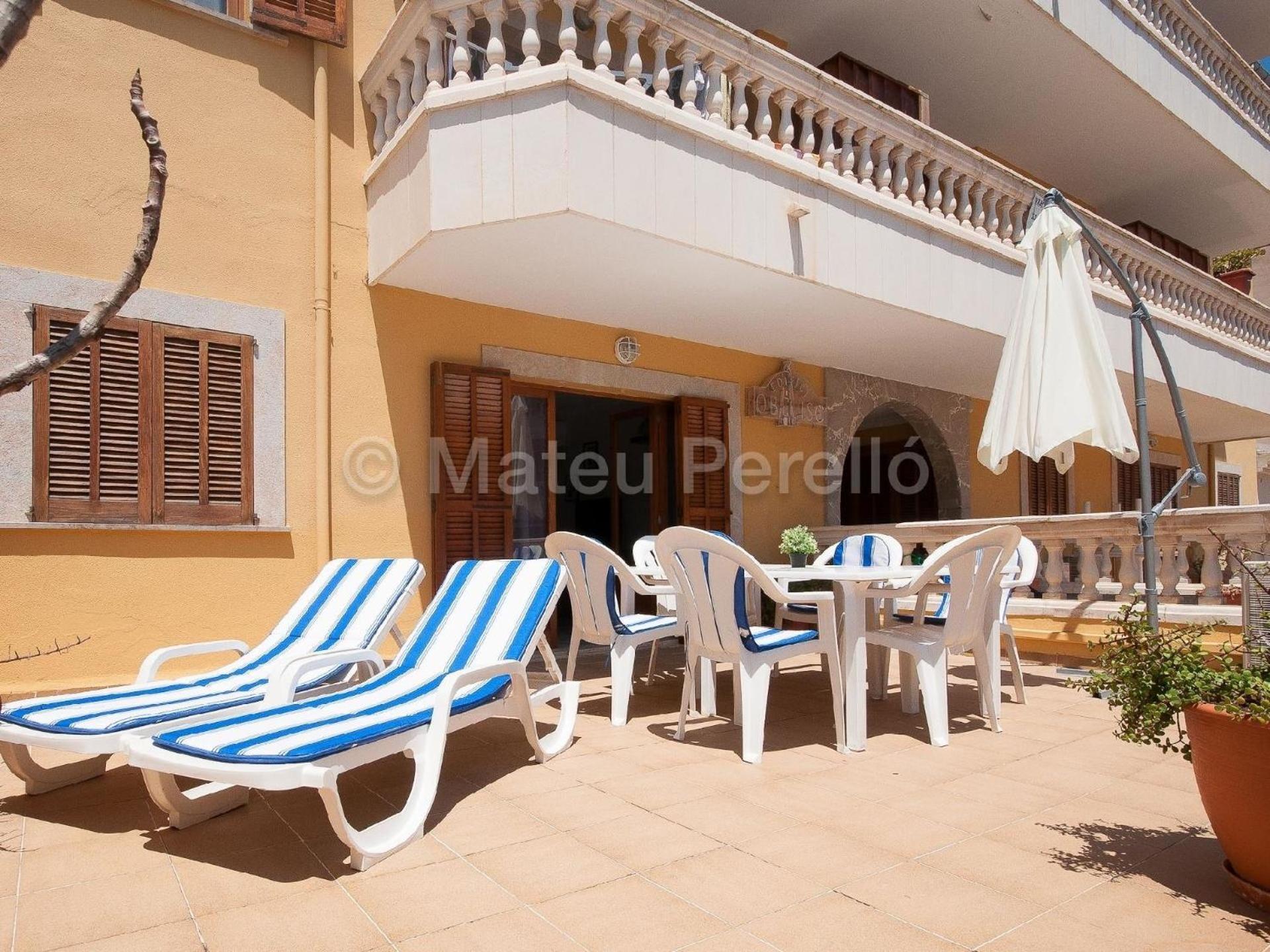 Wohnung In Son Baulo Mit Terrasse, Garten Und Grill Can Picafort  Bagian luar foto